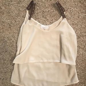 Nordstrom cropped chiffon top